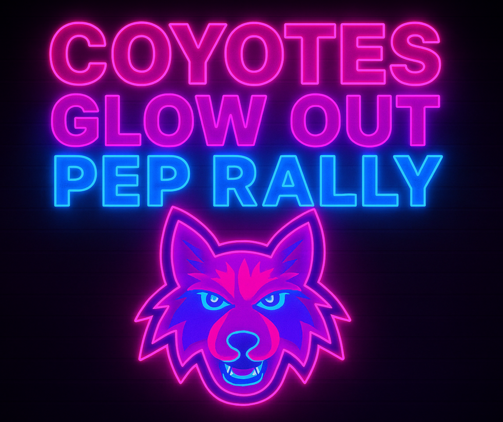 <p>Coyotes Glow Out Pep Rally</p>